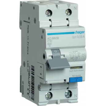 Дифференциальный автоматический выключатель HAGER AD960B Дифференциальный автоматический выключатель HAGER AD960B