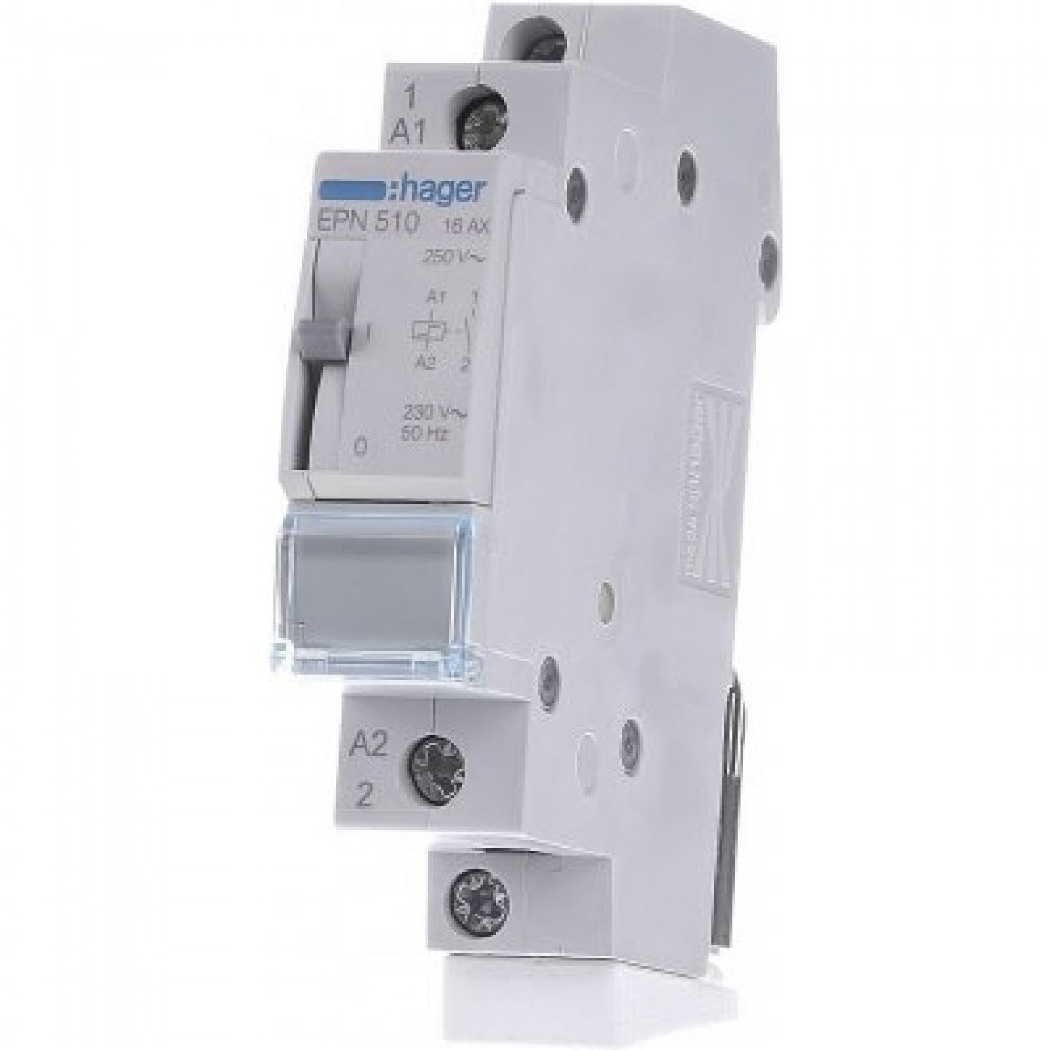 Импульсное реле HAGER 1н.о., АС1 16А, Uупр.=230В АС EPN510. Купить ...
